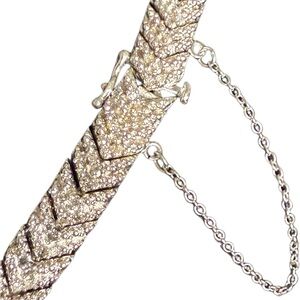 Sterling Silver Deco Diamond Bracelet